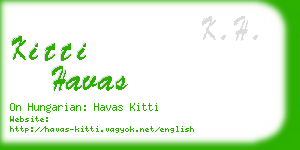 kitti havas business card